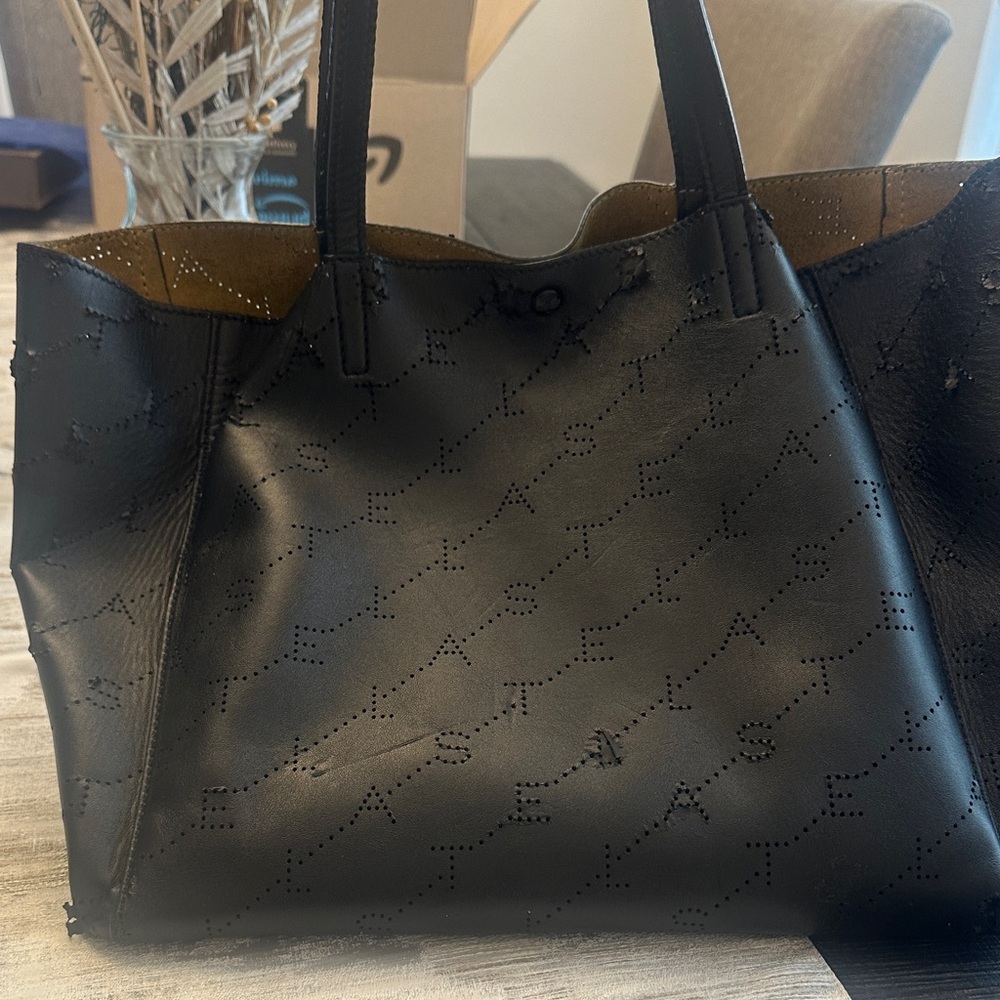 Stella McCartney classic Black Perforated Tote